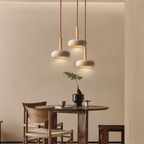 Aeris Home – Travertine Disc Pendant